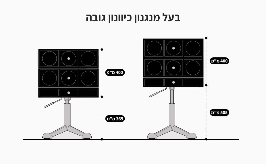שידת צד מתכווננת Flam