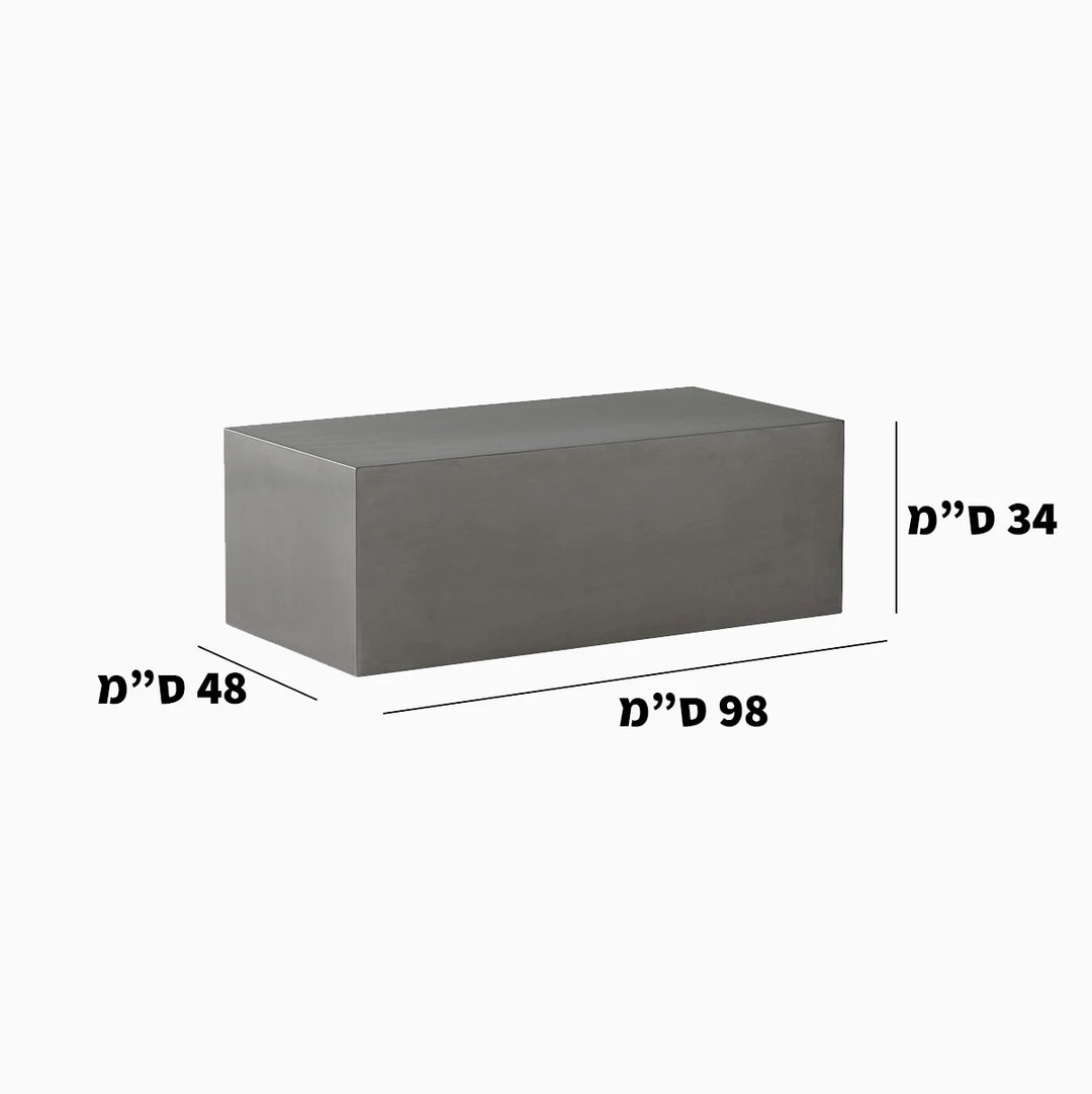 שולחן סלון Inox Block