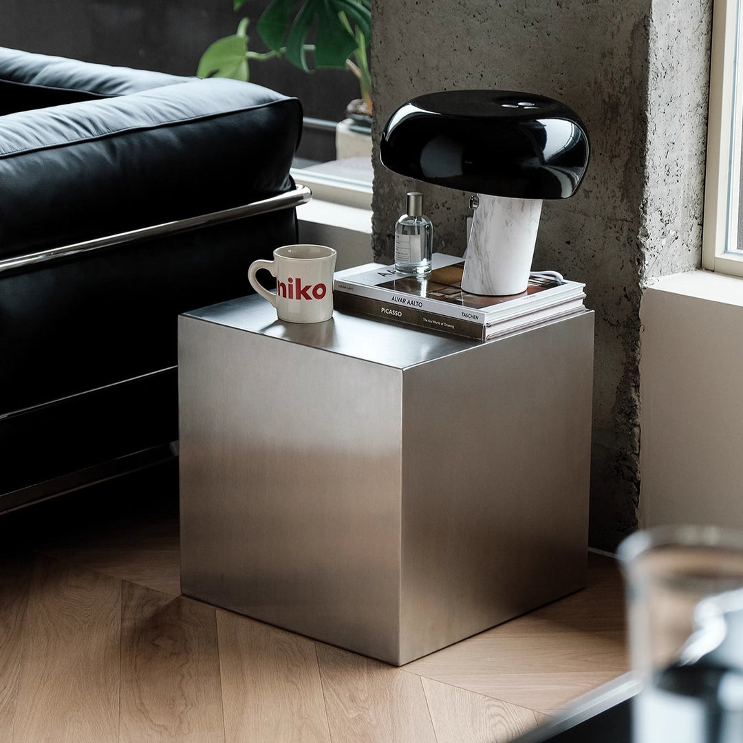 שולחן צד Inox Cube
